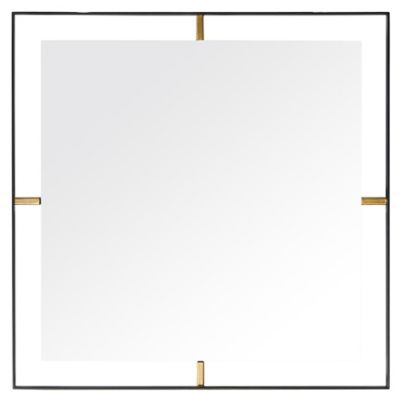 Varaluz&reg; Framed 20-Inch Square Mirror in Matte Black