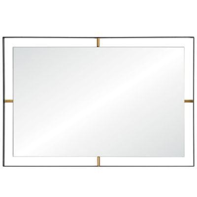 Varaluz&reg; Framed 20-Inch x 30-Inch Rectangular Mirror in Matte Black