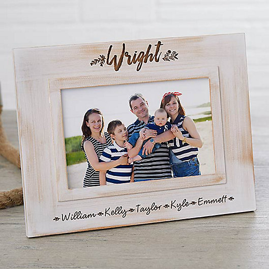 Alternate image 1 for Family Farmhouse Picture Frame in White Wash