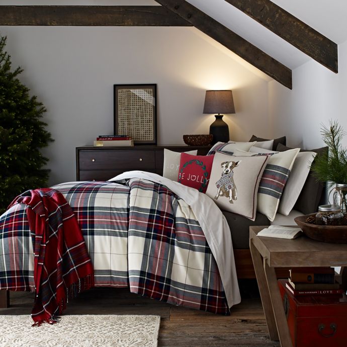 Ed Ellen Degeneres Tartan Plaid Duvet Cover Bed Bath Beyond