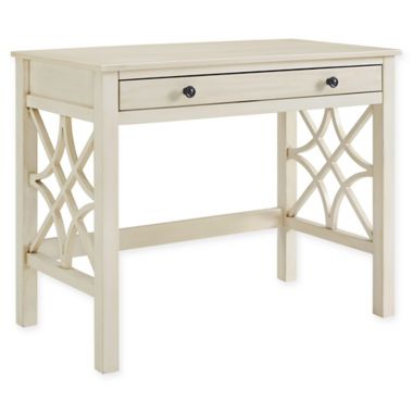 Linon Home Whitley Desk in Antique White. View a larger version of this product image.