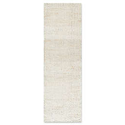 nuLOOM Hand Woven Hailey Jute 2-Foot 6-Inch x 8-Foot Runner in White