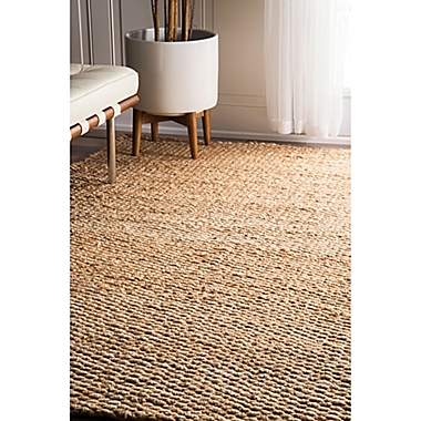 nuLOOM Hand Woven Hailey Jute 9-Foot 6-Inch x 13-Foot 6-Inch Area Rug in Natural. View a larger version of this product image.