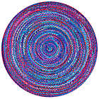 Alternate image 0 for nuLOOM Tammara Nomad Braided 4-Foot x 6-Foot Oval Area Rug in Blue