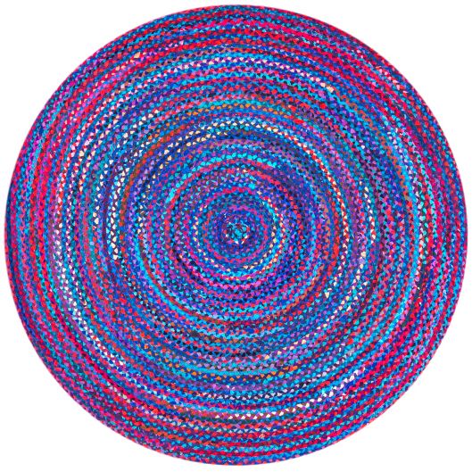 nuLOOM Tammara Nomad Braided 5-Foot x 8-Foot Oval Area Rug in Blue