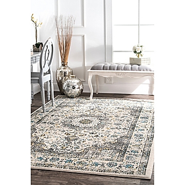 nuLOOM Verona 6&#39;7 x 9&#39; Area Rug in Grey. View a larger version of this product image.