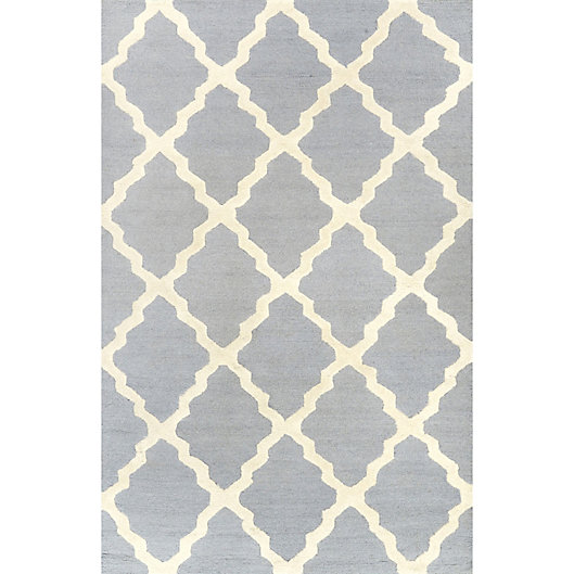 Alternate image 1 for nuLOOM Marrakech Trellis 3-Foot 6-Inch x 5-Foot 6-Inch Area Rug in Light Blue