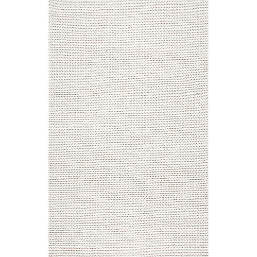 Alternate image 1 for nuLOOM Chunky Woolen Cable 3-Foot x 5-Foot Area Rug in Off-White