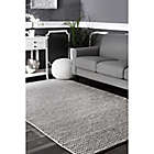 Alternate image 0 for nuLOOM Chunky Woolen Cable 5-Foot x 8-Foot Area Rug in Light Grey