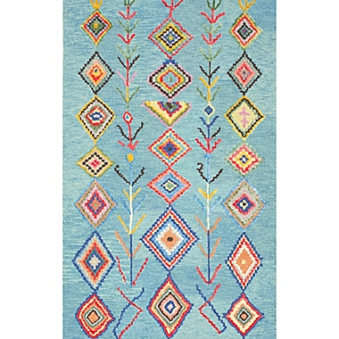nuLOOM Belini 2-Foot x 3-Foot Accent Rug in Turquoise. View a larger version of this product image.