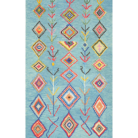 Alternate image 1 for nuLOOM Belini 2-Foot x 3-Foot Accent Rug in Turquoise