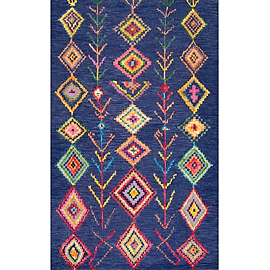 nuLOOM Belini 2-Foot x 3-Foot Accent Rug in Navy. View a larger version of this product image.