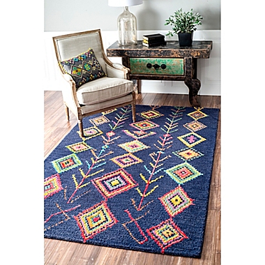 nuLOOM Belini 2-Foot x 3-Foot Accent Rug in Navy. View a larger version of this product image.