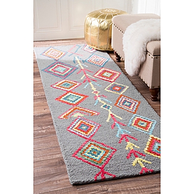 nuLOOM Belini 2-Foot 6-Inch x 12-Foot Runner in Grey. View a larger version of this product image.