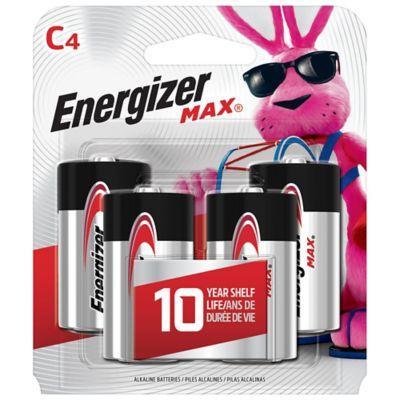 Energizer&reg; 4-Pack C 1.5-Volt Alkaline Batteries