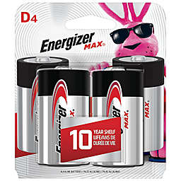 Energizer® Max 4-Pack D 1.5-Volt Alkaline Batteries