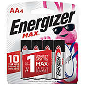 Energizer&reg; Max 4-Pack AA 1.5-Volt Alkaline Batteries