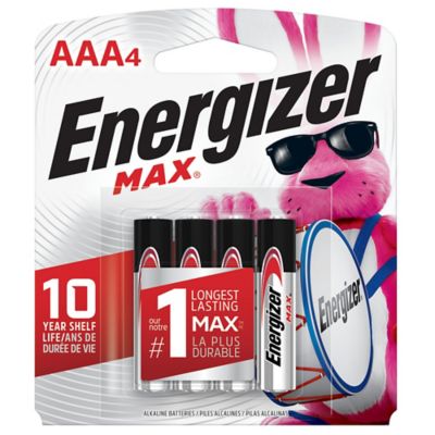 Energizer&reg; Max 4-Pack AAA 1.5-Volt Alkaline Batteries