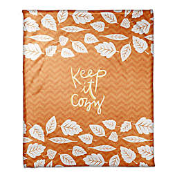Designs Direct Keep It Cozy Throw Blanket in Orange