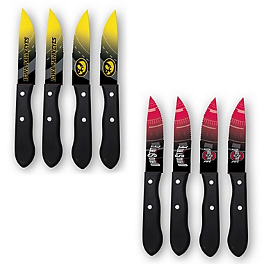 Collegiate 4-Piece Stainless Steel Steak Knife Set Collection. View a larger version of this product image.