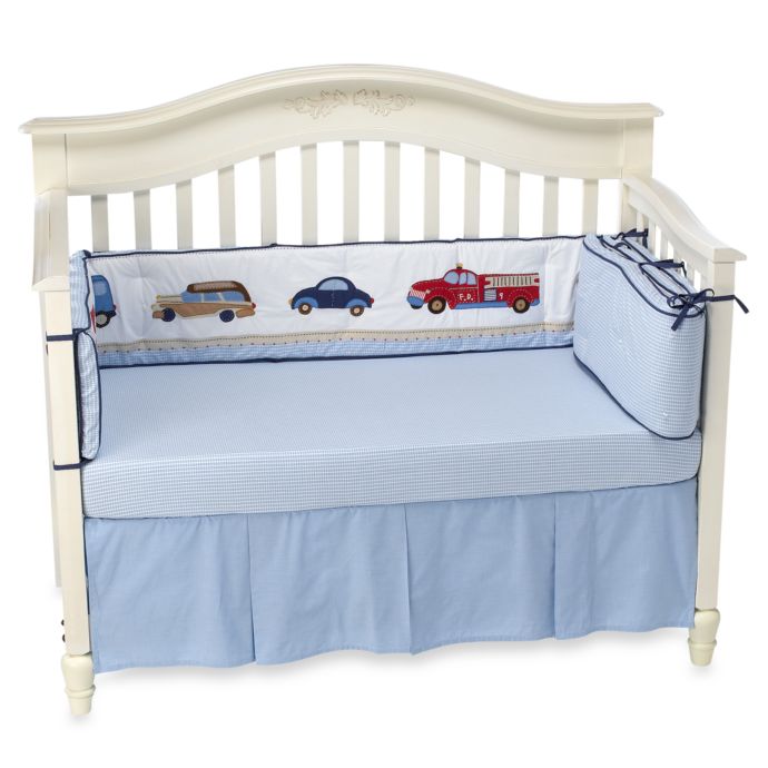 Whistle Wink Cars And Trucks 3 Piece Crib Bedding Set Buybuy Baby