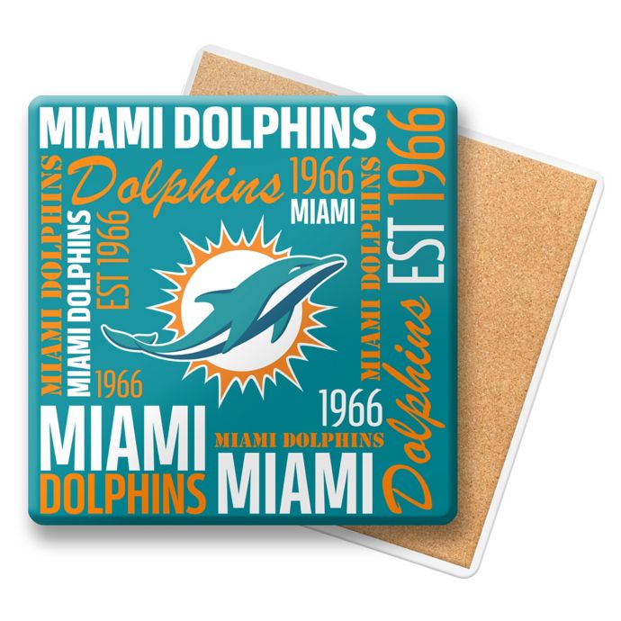 Nfl Miami Dolphins Coasters Set Of 6 Bed Bath Beyond