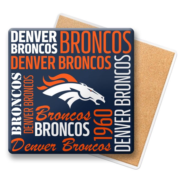 Nfl Denver Broncos Coasters Set Of 6 Bed Bath Beyond