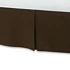 Alternate image 0 for Smoothweave&trade; 14-Inch Tailored Twin Bed Skirt in Chocolate