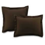 Smoothweave Tailored European Sham in Chocolate