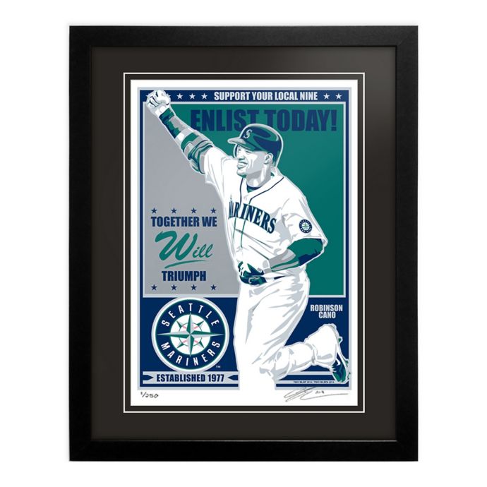 MLB Seattle Mariners Robinson Cano That's My Ticket Serigraph with