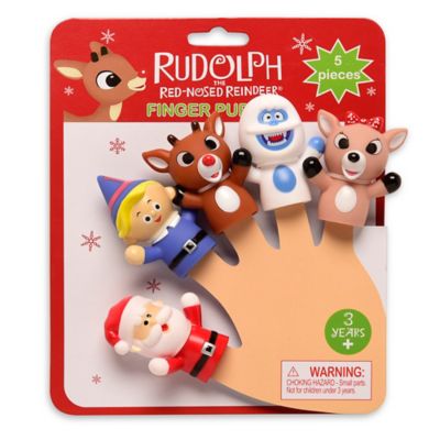 Rudolph The Red-Nosed Reindeer 5-Piece Finger Puppets Set