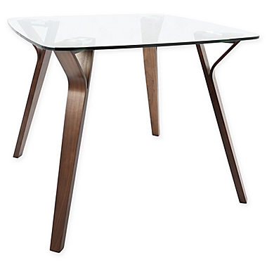 LumiSource&reg; Folia Dining Table in Walnut. View a larger version of this product image.