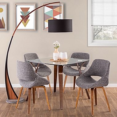 LumiSource&reg; Folia Dining Table in Walnut. View a larger version of this product image.