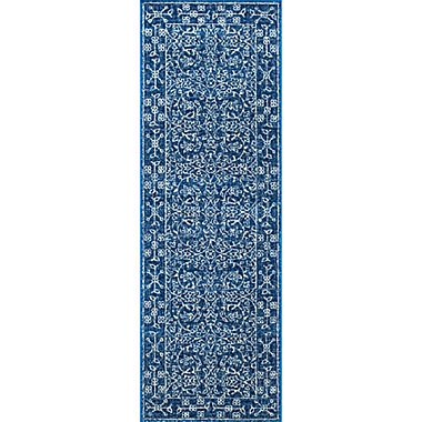 nuLOOM Vintage Waddell 2-Foot 8-Inch x 8-Foot Runner in Dark Blue. View a larger version of this product image.