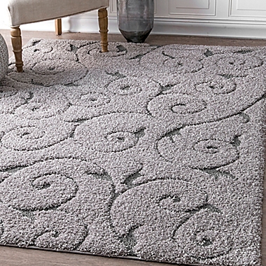 nuLOOM Maisha 2-Foot 8-Inch x 8-Foot Shag Runner in Dark Grey. View a larger version of this product image.