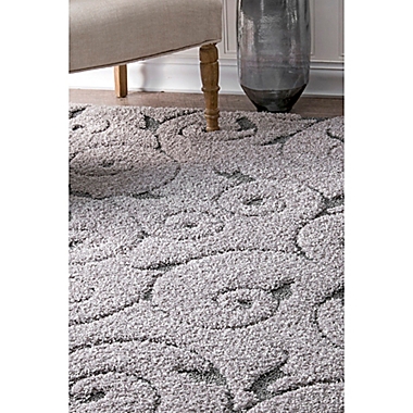 nuLOOM Maisha 2-Foot 8-Inch x 8-Foot Shag Runner in Dark Grey. View a larger version of this product image.