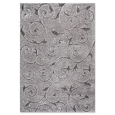 nuLOOM Maisha 5-Foot 3-Inch x 7-Foot 6-Inch Shag Area Rug in Dark Grey. View a larger version of this product image.