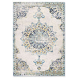 nuLOOM Sunny Wildflower Medallion 5-Foot x 7-Foot 5-Inch Area Rug in Blue