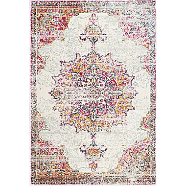 nuLOOM Sunny Wildflower Medallion 10-Foot x 14-Foot Area Rug in Pink. View a larger version of this product image.