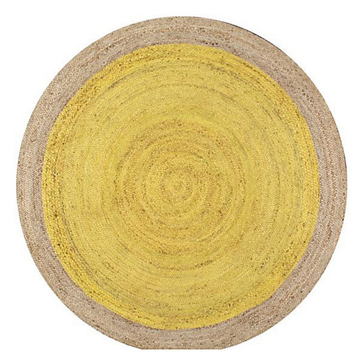 Alternate image 1 for nuLOOM Eleonora 6-Foot Round Area Rug in Yellow