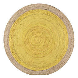 nuLOOM Eleonora 6-Foot Round Area Rug in Yellow