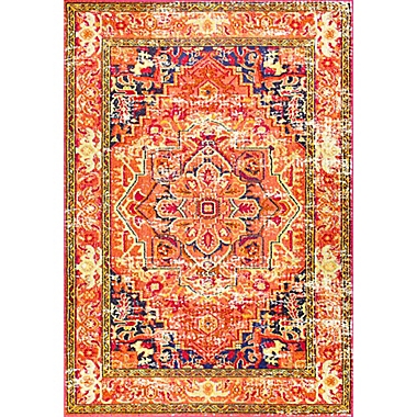 nuLOOM Vintage Mackenzie 7-Foot 10-Inch x 11-Foot Area Rug in Orange. View a larger version of this product image.