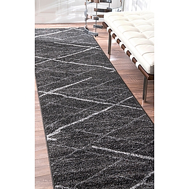 nuLOOM Thigpen 2-Foot 5-Inch x 9-Foot 5-Inch Runner in Dark Grey. View a larger version of this product image.