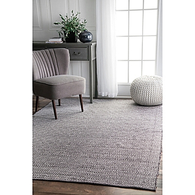 nuLOOM Lorretta 8-Foot x 10-Foot Area Rug in Grey. View a larger version of this product image.