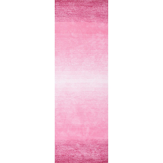 Alternate image 1 for Nuloom Ombre Bernetta 2-Foot 6-Inch x 8-Foot Runner in Pink