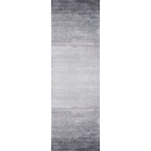 Alternate image 1 for Nuloom Ombre Bernetta 2-Foot 6-Inch x 8-Foot Runner in Grey