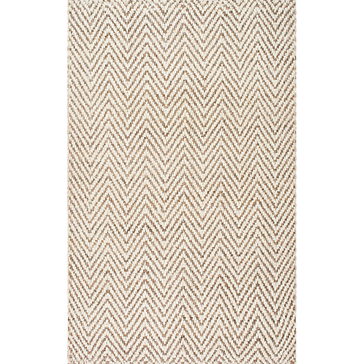 Alternate image 1 for Vania Chevron 3-Foot x 5-Foot Area Rug in White