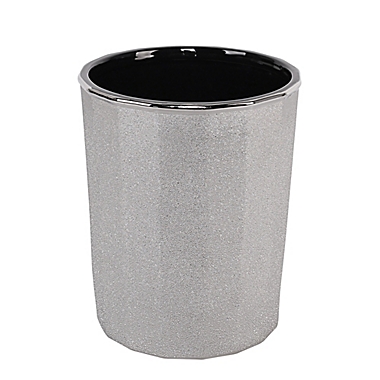 Pleated Electroplated Wastebasket in Chrome. View a larger version of this product image.