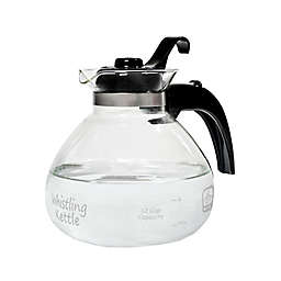 Medelco Stovetop Whistling 12-Cup Glass Tea Kettle