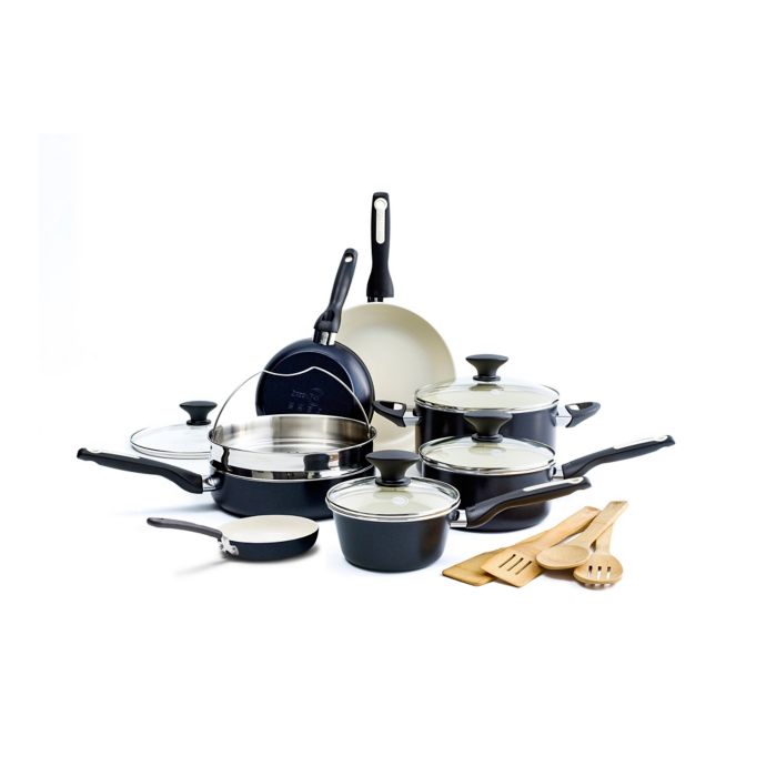 GreenPan™ Rio Ceramic Nonstick 12-Piece Cookware Set  Bed Bath & Beyond